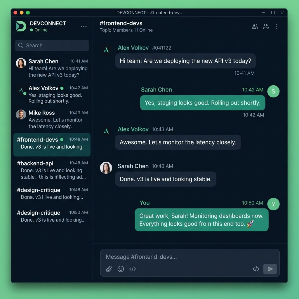 Interface do projeto Chat em Tempo Real